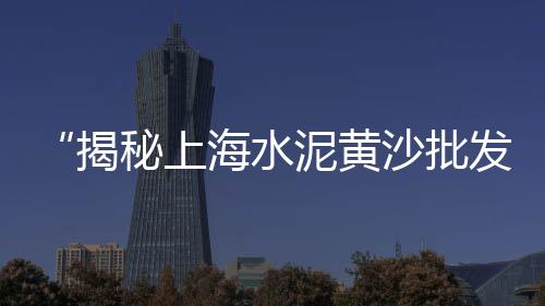 黄沙水泥批发配送奉化、宿州黄沙石子批发、沙石黄沙水泥建材批发、广州黄沙中山鳗鱼批发